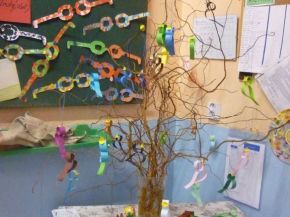 Velikonoční výzdoba ve třídách.